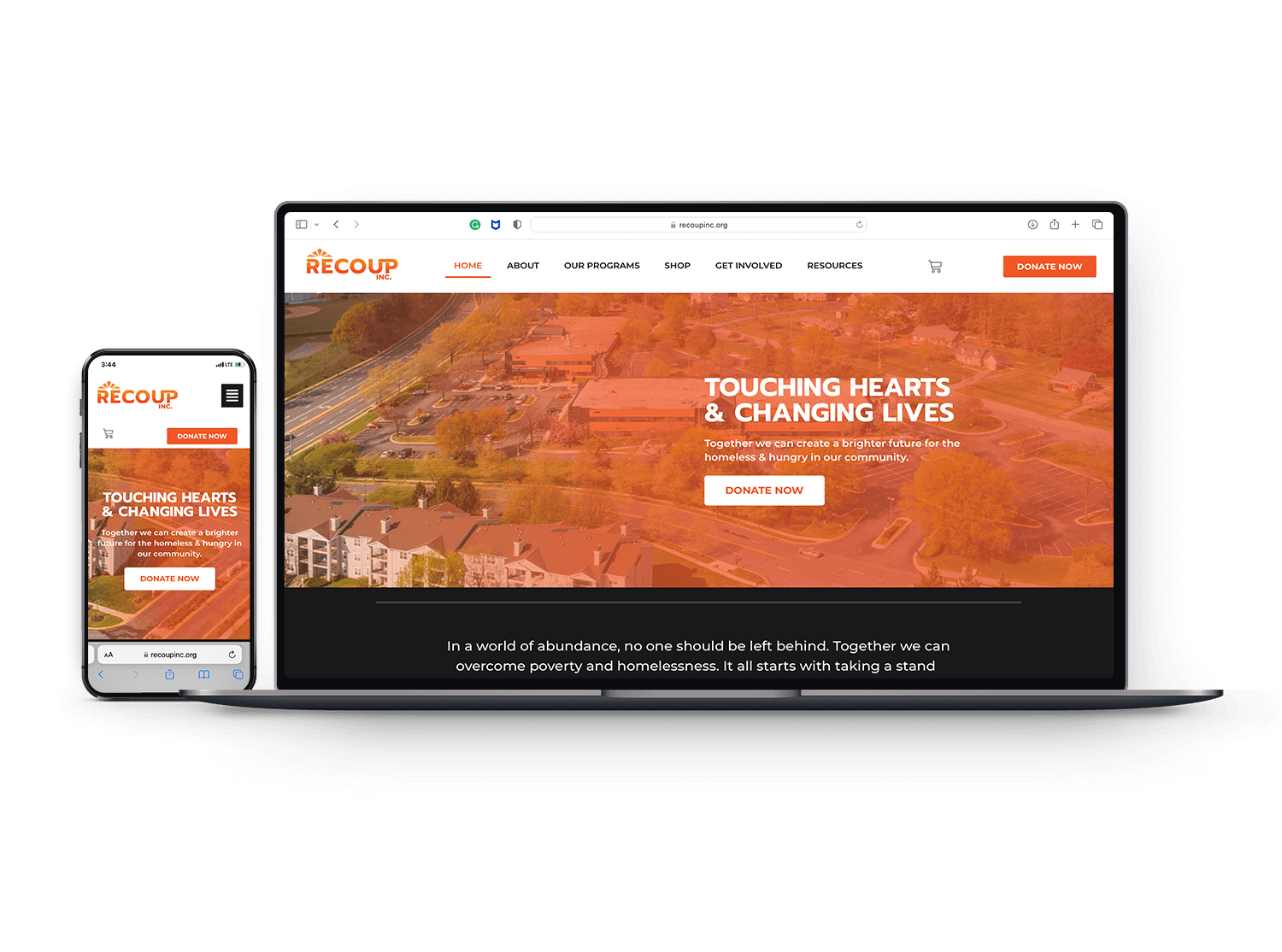 non profit website design